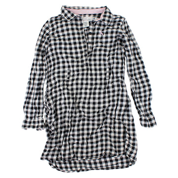 Long sleeve checkered tunic for girls used LOGG code 144