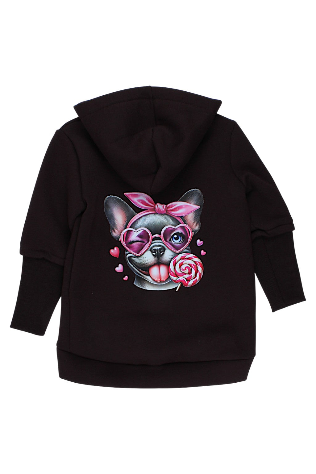 Kurtko-bluza ocieplana dziewczęca czekolada Matyszczak 1425-26925