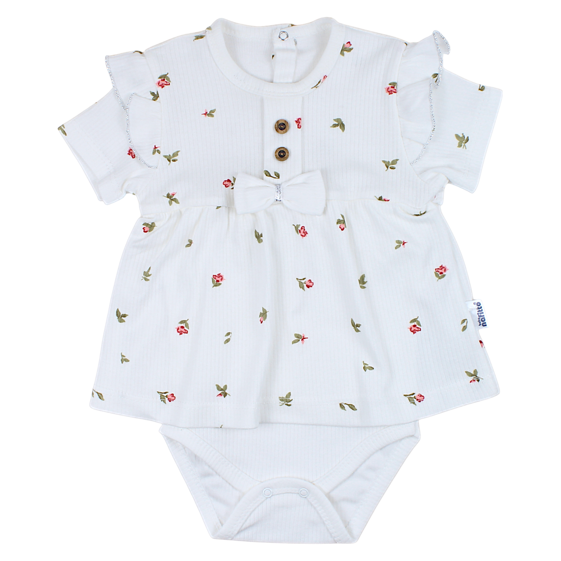 Sukienko-body dziewczęca krem Nafitto 1445-16525-28