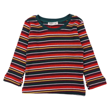 Gestreifte Rippbluse für Jungen, Ziegelstein Breeze 18938-191024-64