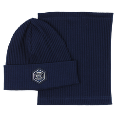 Jungen-Mütze und Schal-Set marineblau Guliwerkids 2033-17-14325-23