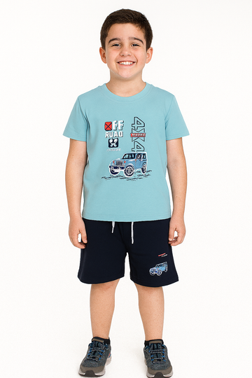 Komplet Jeep chłopięcy miętowy Breeze 21598-9725-32