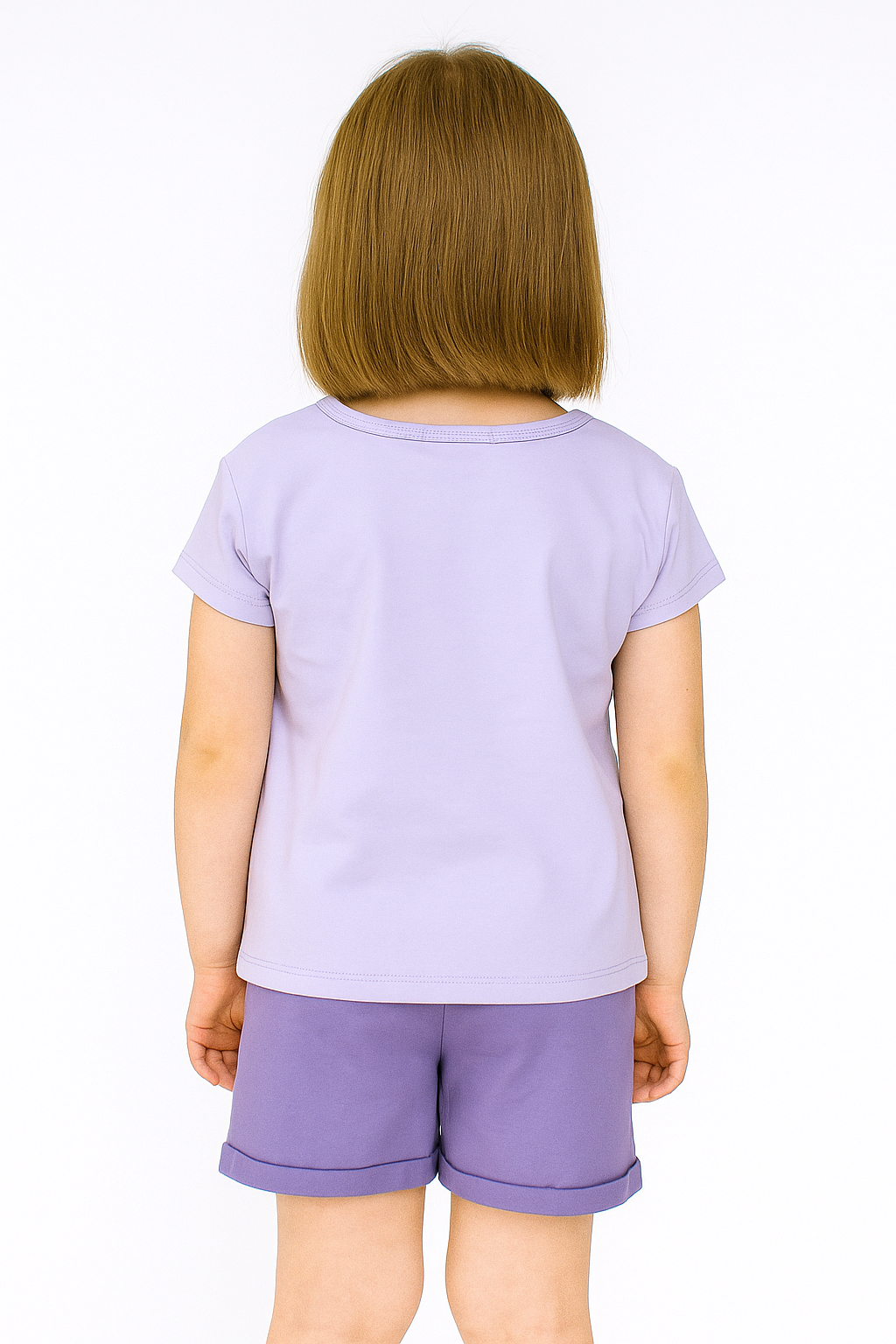 Lila geblümtes Shorts-Set für Mädchen Breeze 21673-17625