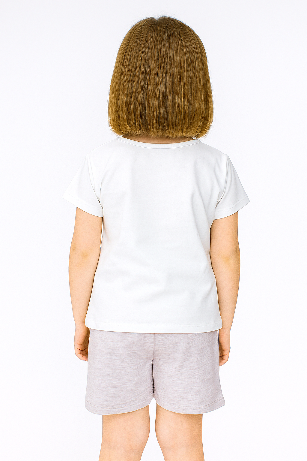 Beigefarbenes Shorts-Set mit Blumenmuster für Mädchen Breeze 21673-17625