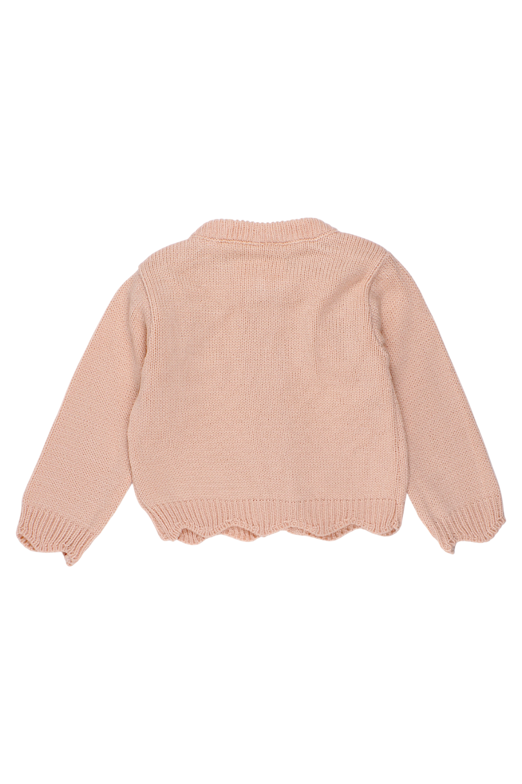 Sweter rozpinany dziewczęcy morela Angora gold 2417-11925