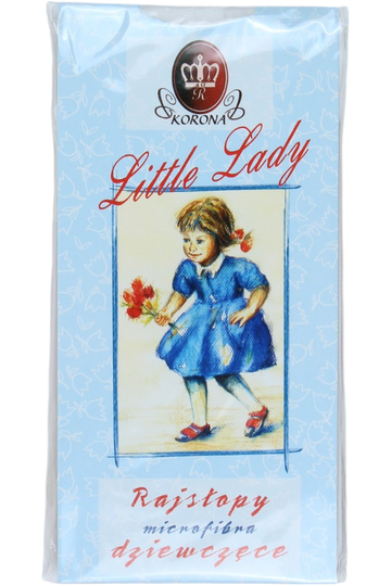 Rajstopki Microfibra Dziewczęce Biały Korona 2468-30525-3