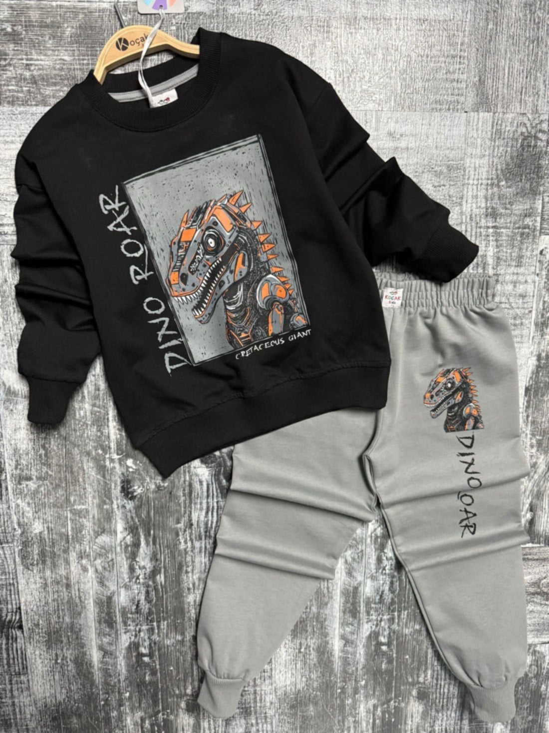 Dres Dinoroar Chłopięcy Szary Kocak 1323-7825-42