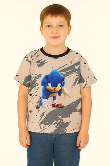 Bluzka bawełniana chłopięca beżowa Guliwerkids 3423-30525-1