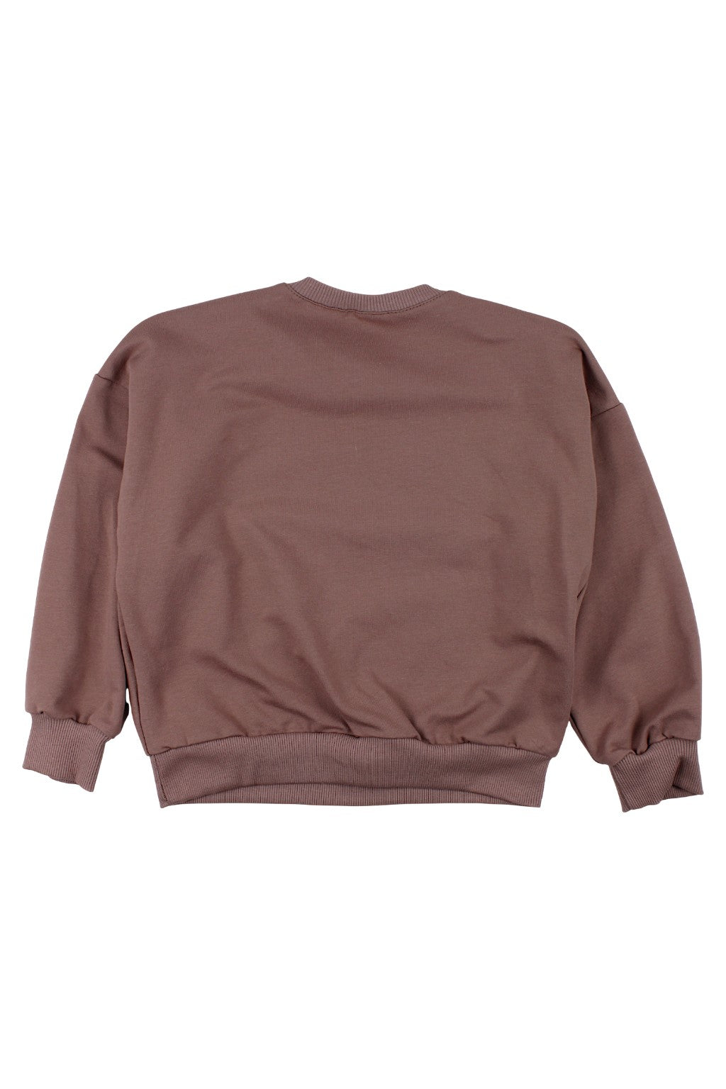 Bluza ekran dziewczynka w jeansach dziewczęca czekolada Guliwerkids 4119-221025