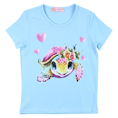 Bluzka dziewczęca niebieska Your Word 4323-2425-35