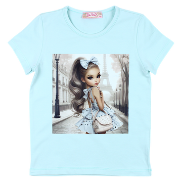 Bluzka dziewczęca mięta Your Word 4327-2425-32