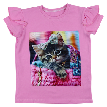 Bluzka dziewczęca różowa Guliwerkids 4351-2425-40