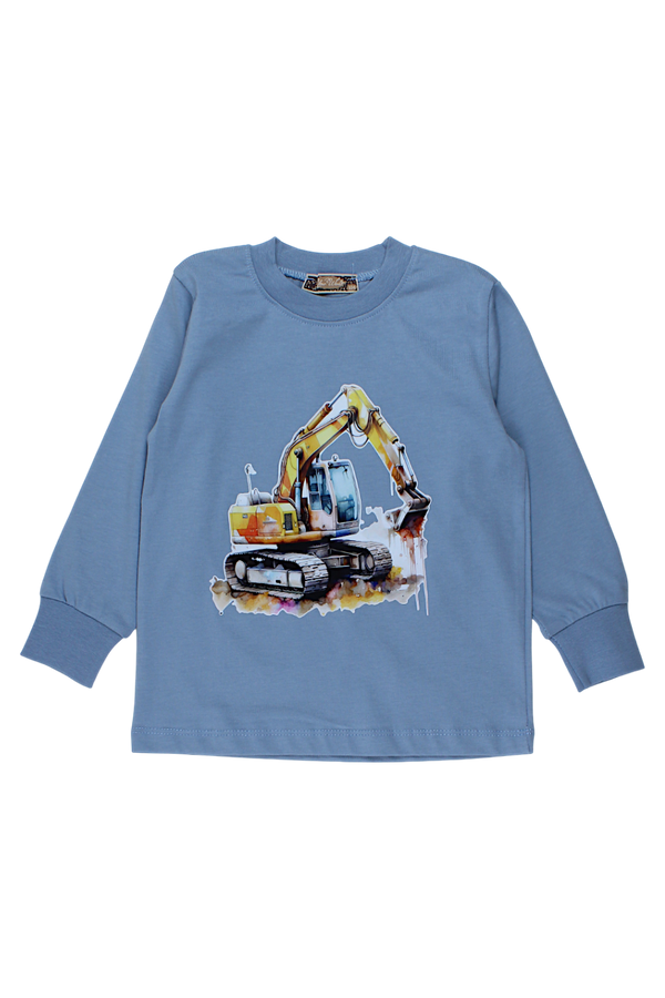 Bluzka koparka chłopięca niebieska Your Word 5410-20825-35