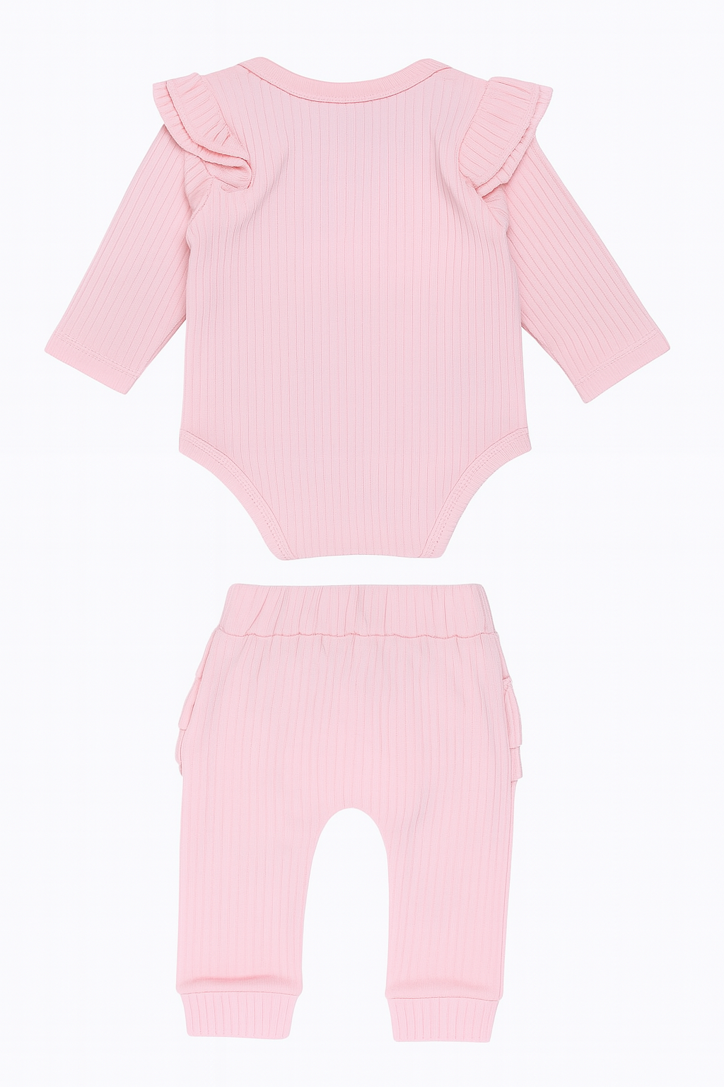 Komplet z opaską falbanka dziewczęcy róż Murat Baby 9560-16725