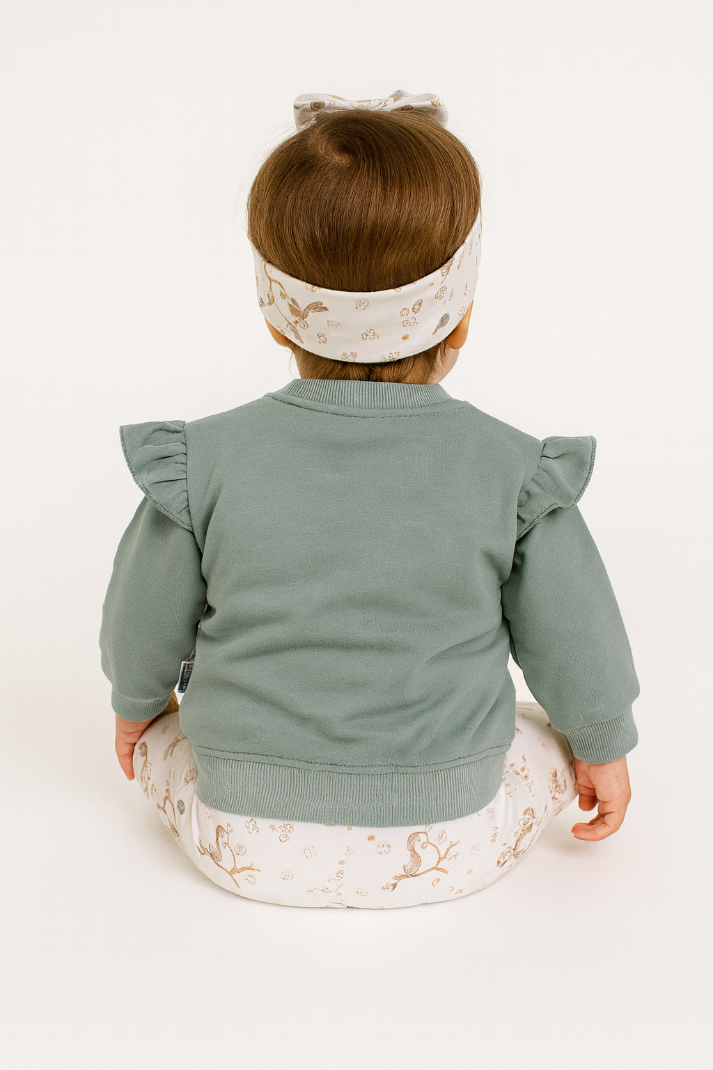 Komplet 3 części dziewczęcy szałwia Murat Baby 9675-31725