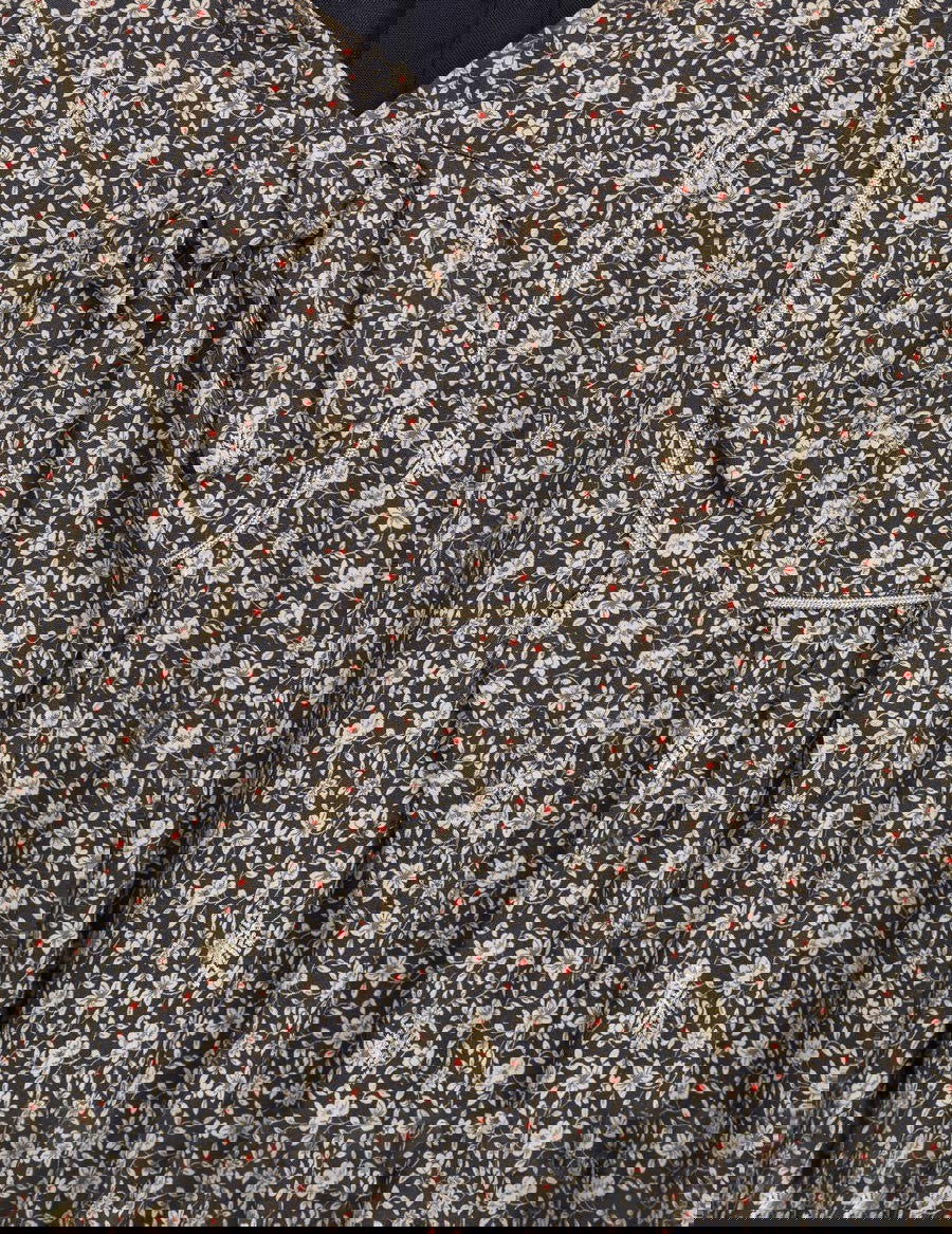 Abel & Lula 11-05522-004 Sukienka z nadrukiem dla dziewczynki 5522-4 Granatowy -  - #tag1# - #tag2# - #tag3# - #tag4#