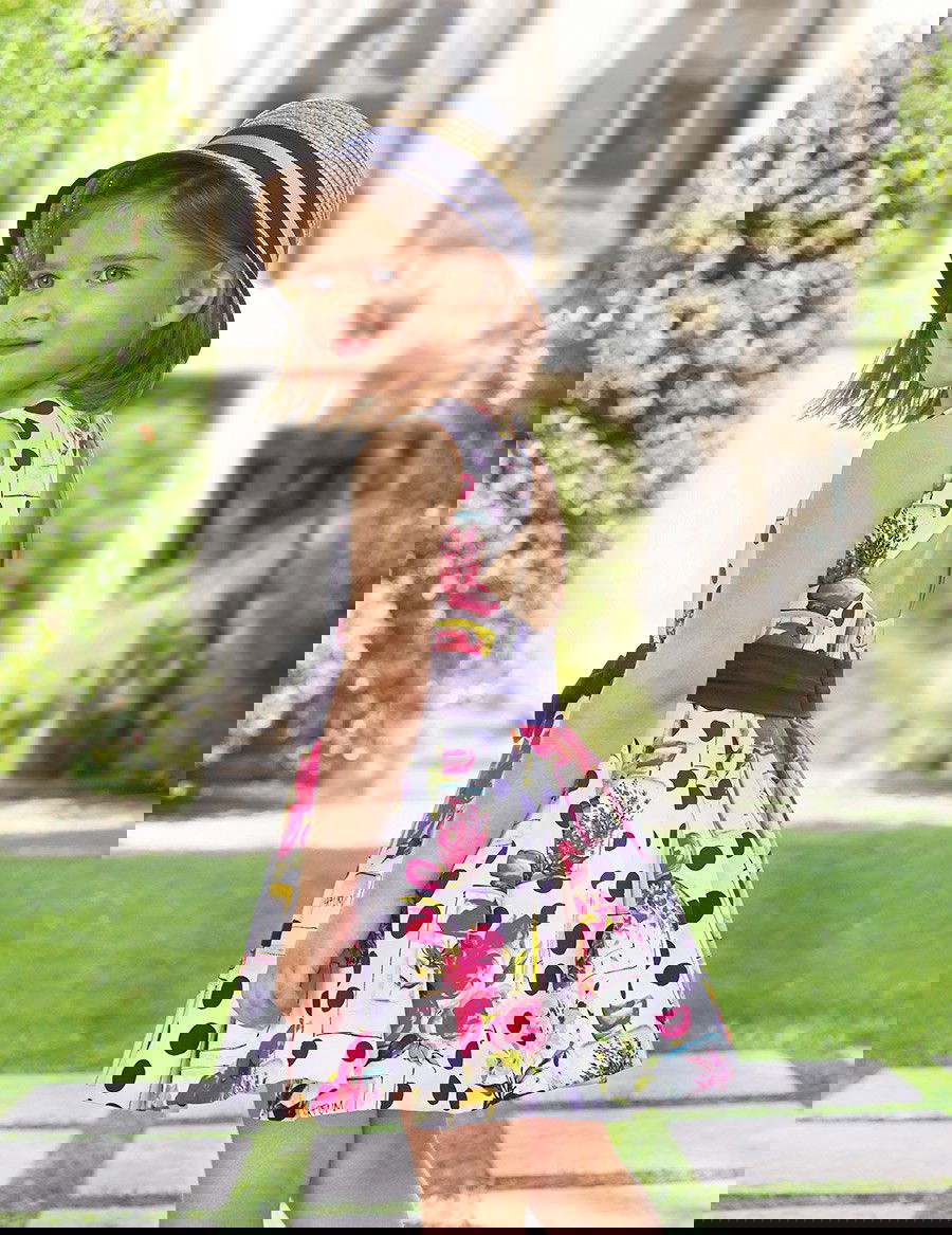 Abel & Lula 5049-3 Sukienka dziewczęca kolor granat -  - #tag1# - #tag2# - #tag3# - #tag4#