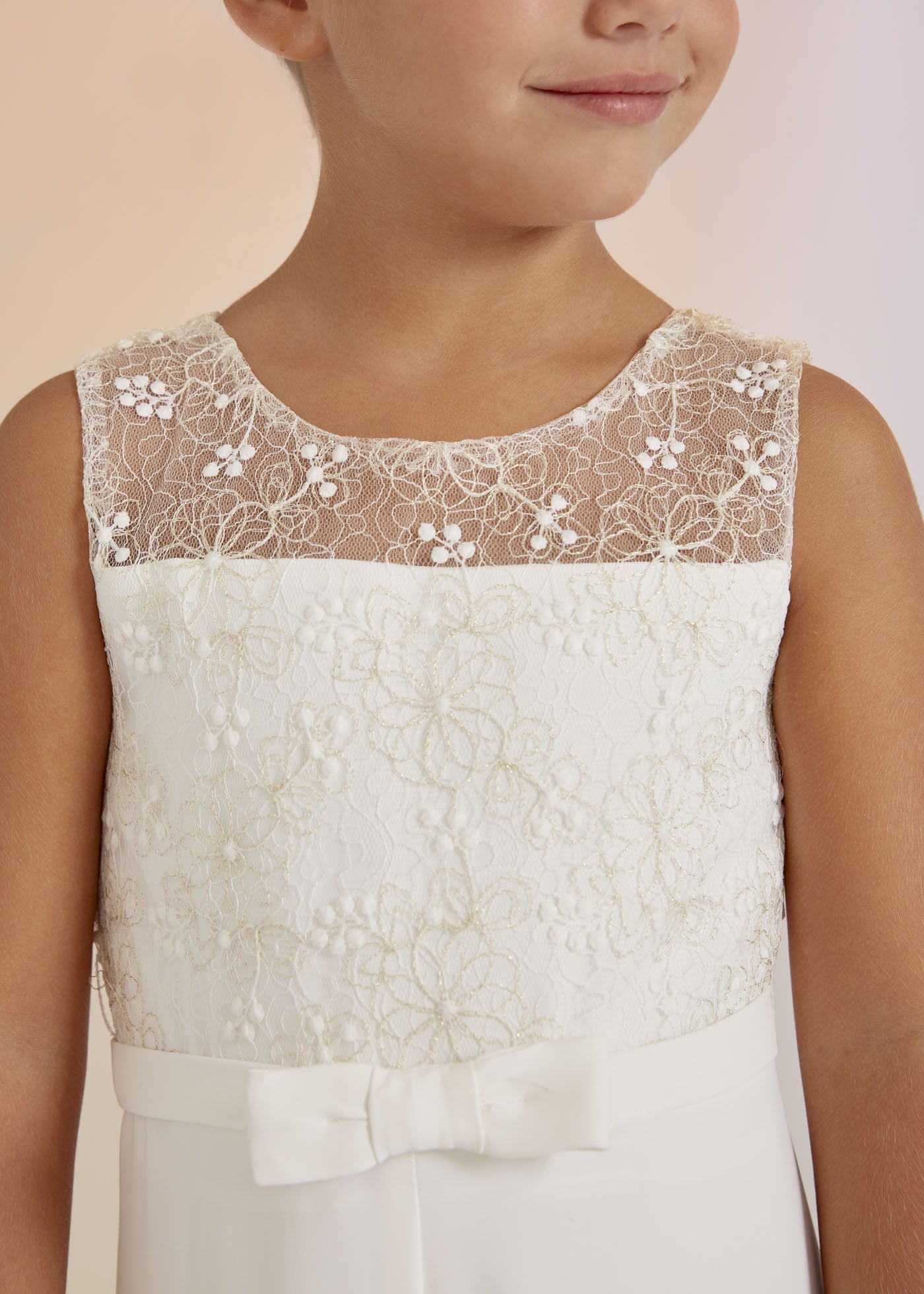 Abel & Lula 5232-1 Kombinezon elegancki długi dziewczynka kolor biały -  - #tag1# - #tag2# - #tag3# - #tag4#