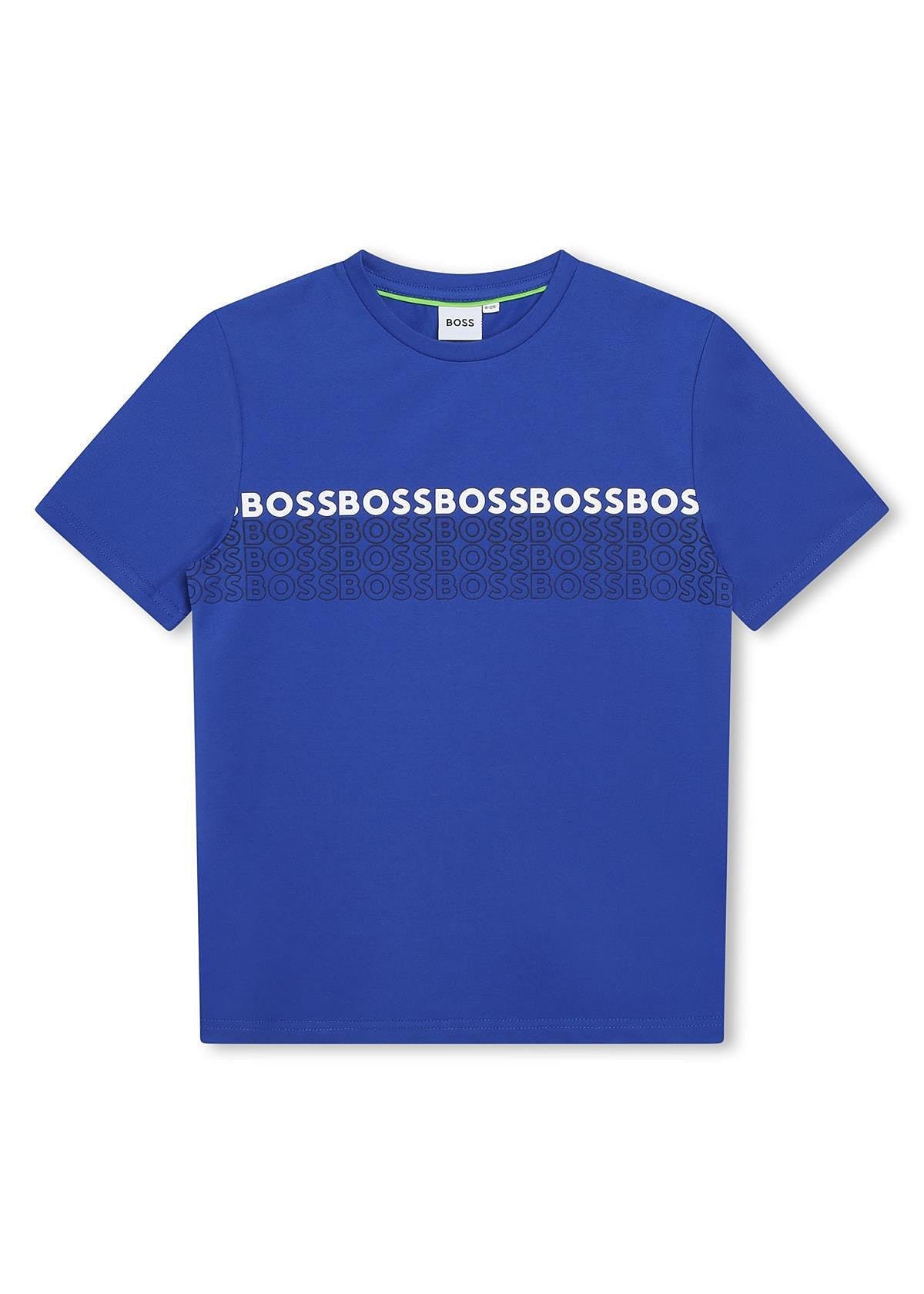 BOSS J25O06-79B T-shirt chłopiec kolor szafir - - #tag1# - #tag2# - #tag3# - #tag4#