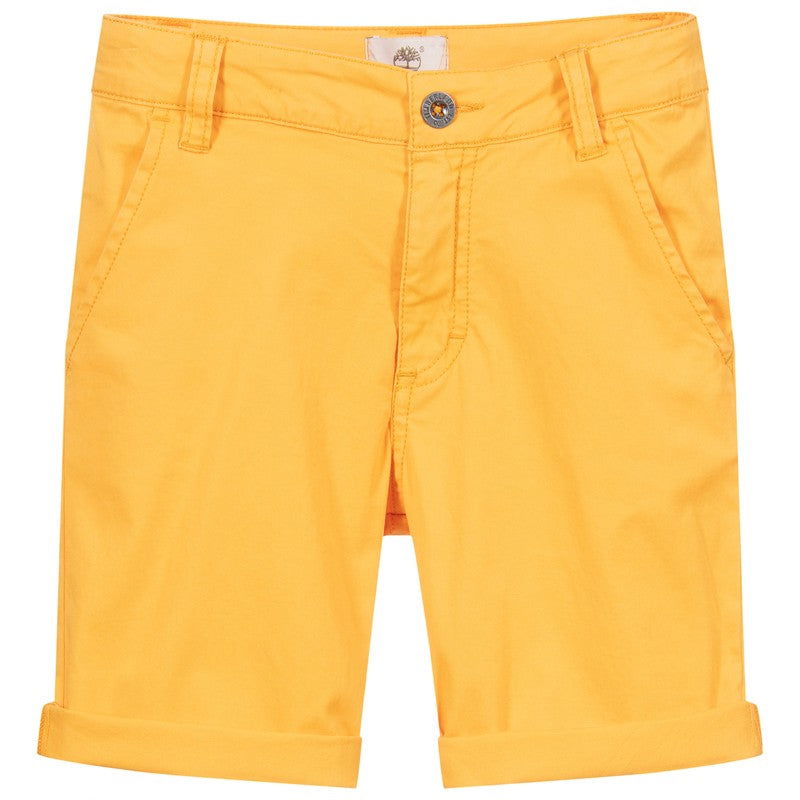 Bermudy chłopięce TIMBERLAND T24B32-565 kolor żółty - - #tag1# - #tag2# - #tag3# - #tag4#