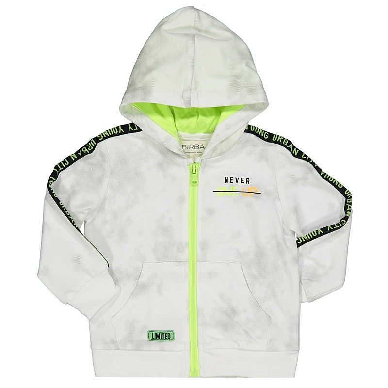 Birba Bluza z kapturem Baby Boy 46806-00 94Z kolor biały -  - #tag1# - #tag2# - #tag3# - #tag4#