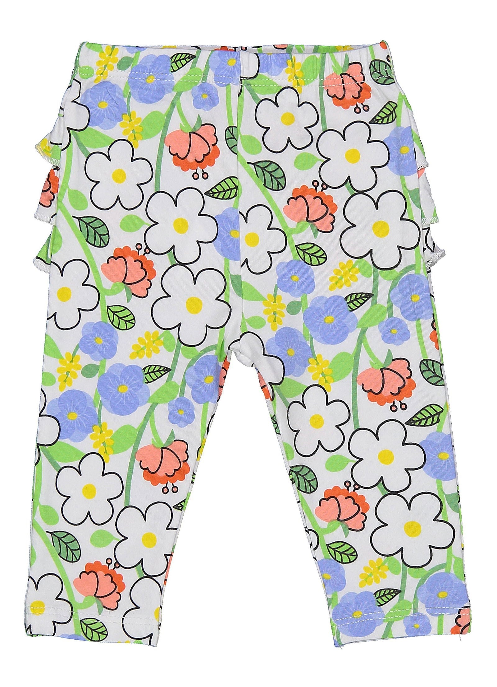 Birba&Trybeyound 62013-00-93Z Legginsy w kwiaty kolor biały - - #tag1# - #tag2# - #tag3# - #tag4#