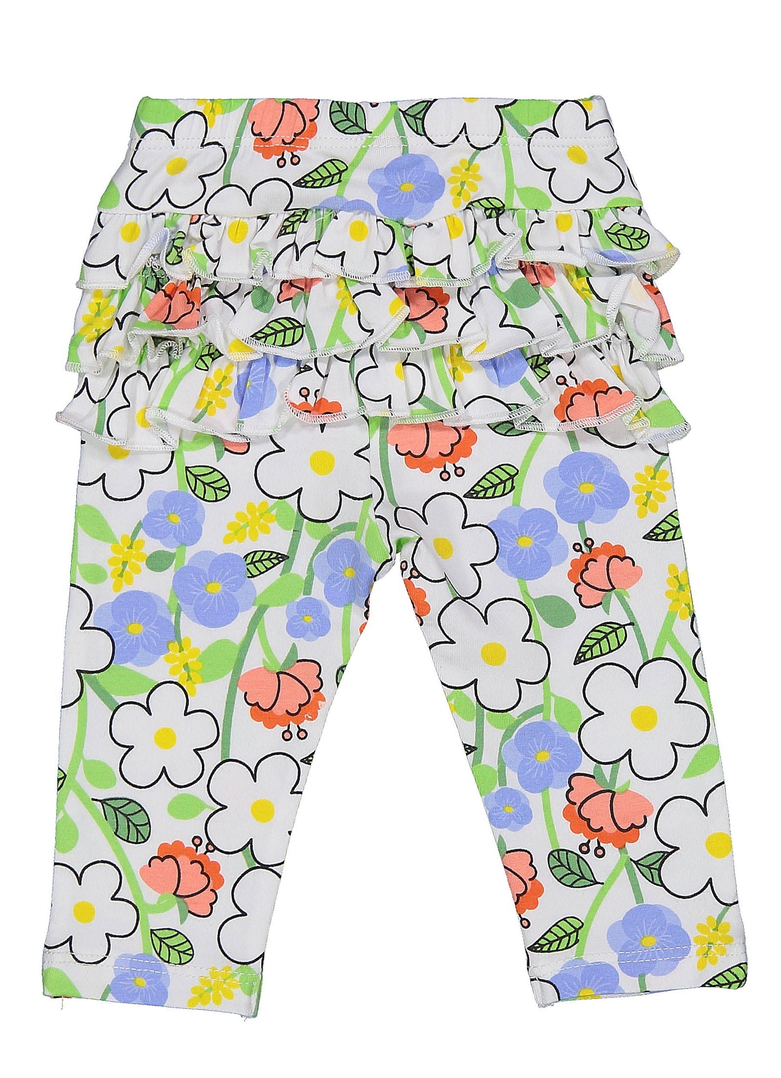 Birba&Trybeyound 62013-00-93Z Legginsy w kwiaty kolor biały - - #tag1# - #tag2# - #tag3# - #tag4#