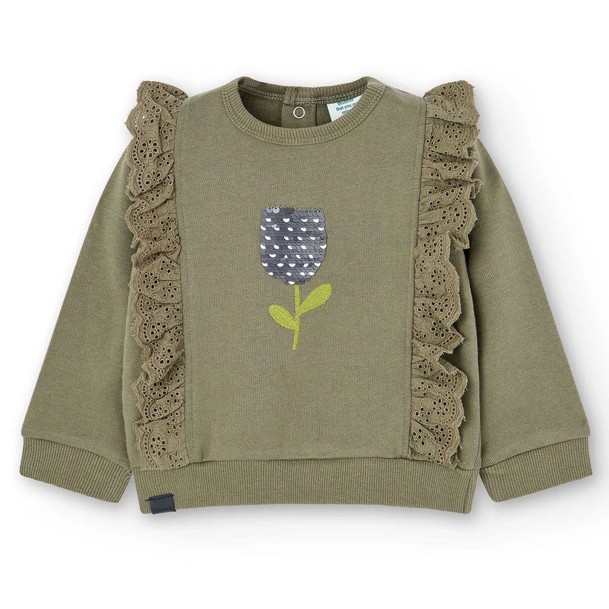 Bluza Boboli 237035-4647 kolor khaki - - #tag1# - #tag2# - #tag3# - #tag4#