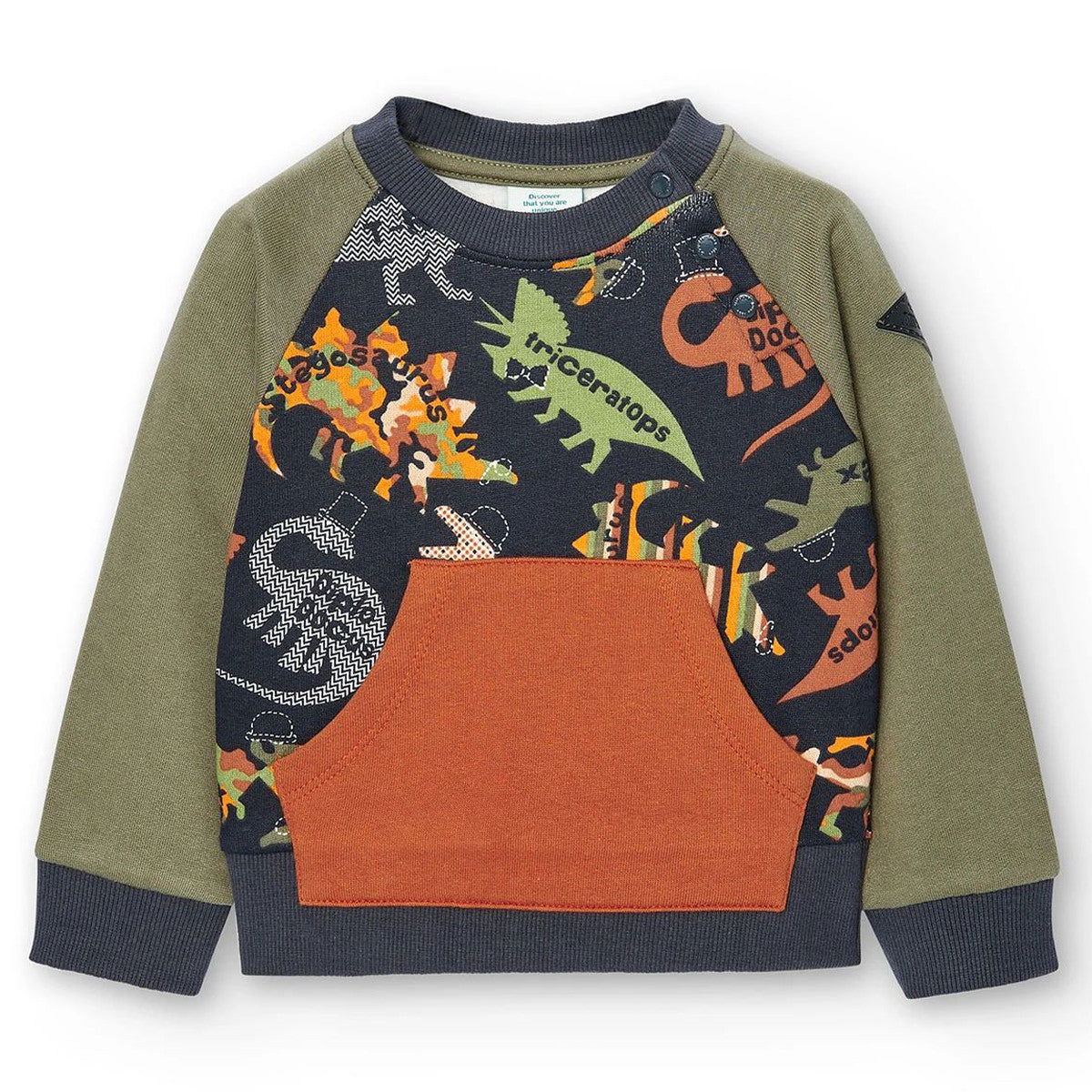 Bluza Boboli 337014-9270 kolor oliwka - - #tag1# - #tag2# - #tag3# - #tag4#