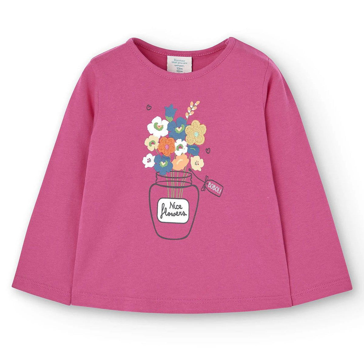Bluzka Boboli 227012-3828 kolor truskawka - - #tag1# - #tag2# - #tag3# - #tag4#