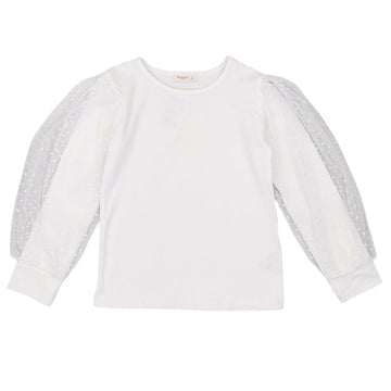 Bluzka Elegancka dziewczynka krem 16999-11223 GKMOD - - #tag1# - #tag2# - #tag3# - #tag4#