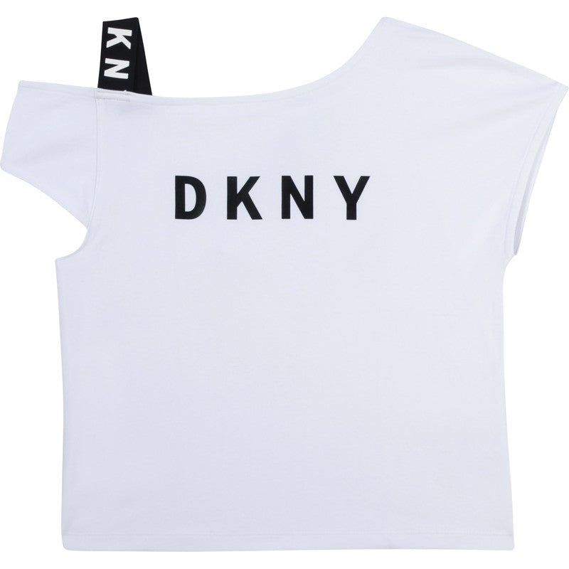 Bluzka dla dziewczynki DKNY D35R44-10B kolor biały - - #tag1# - #tag2# - #tag3# - #tag4#