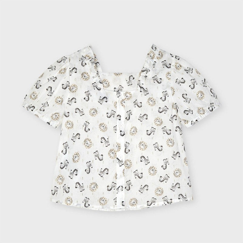 Bluzka luźna dla dziewczynki Mayoral 3192-47 Kremowy -  - #tag1# - #tag2# - #tag3# - #tag4#