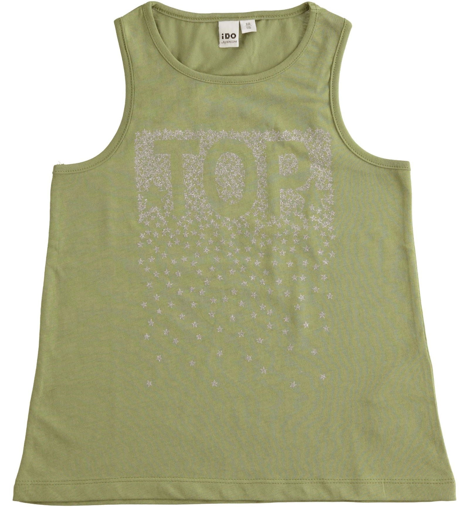 Bluzka na ramiączkach dziewczęca iDO J856-5454 kolor zielony -  - #tag1# - #tag2# - #tag3# - #tag4#