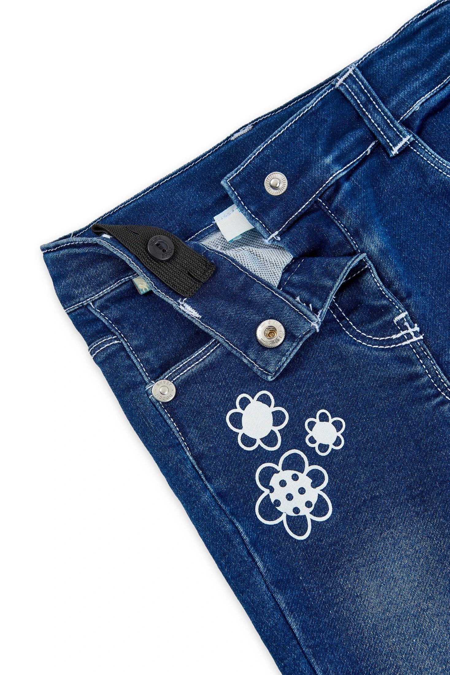 Boboli 206019-BLUE Spodnie jeans dziewczynka kolor niebieski - - #tag1# - #tag2# - #tag3# - #tag4#