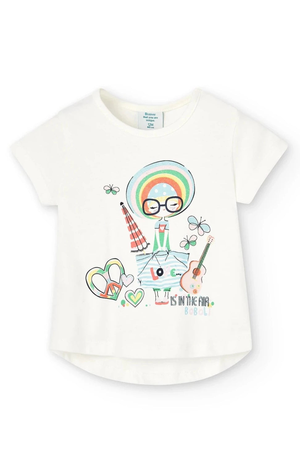 Boboli 216032-1111 Bluzka dziewczynka kolor krem - - #tag1# - #tag2# - #tag3# - #tag4#