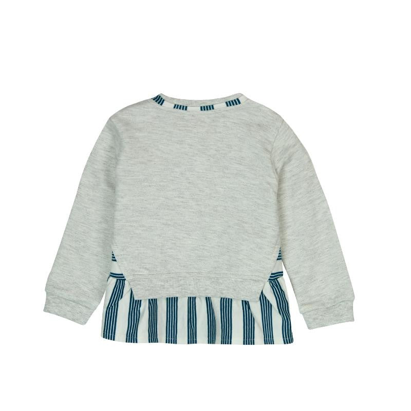 Boboli 226055-7299 Bluza dla dziewczynki kolor szary - - #tag1# - #tag2# - #tag3# - #tag4#