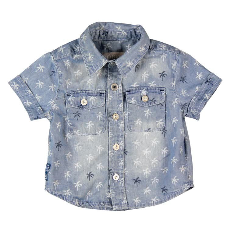 Boboli 303062-9483 koszula kolor jasny niebieski - - #tag1# - #tag2# - #tag3# - #tag4#