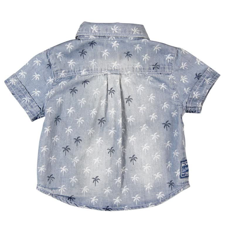 Boboli 303062-9483 koszula kolor jasny niebieski - - #tag1# - #tag2# - #tag3# - #tag4#