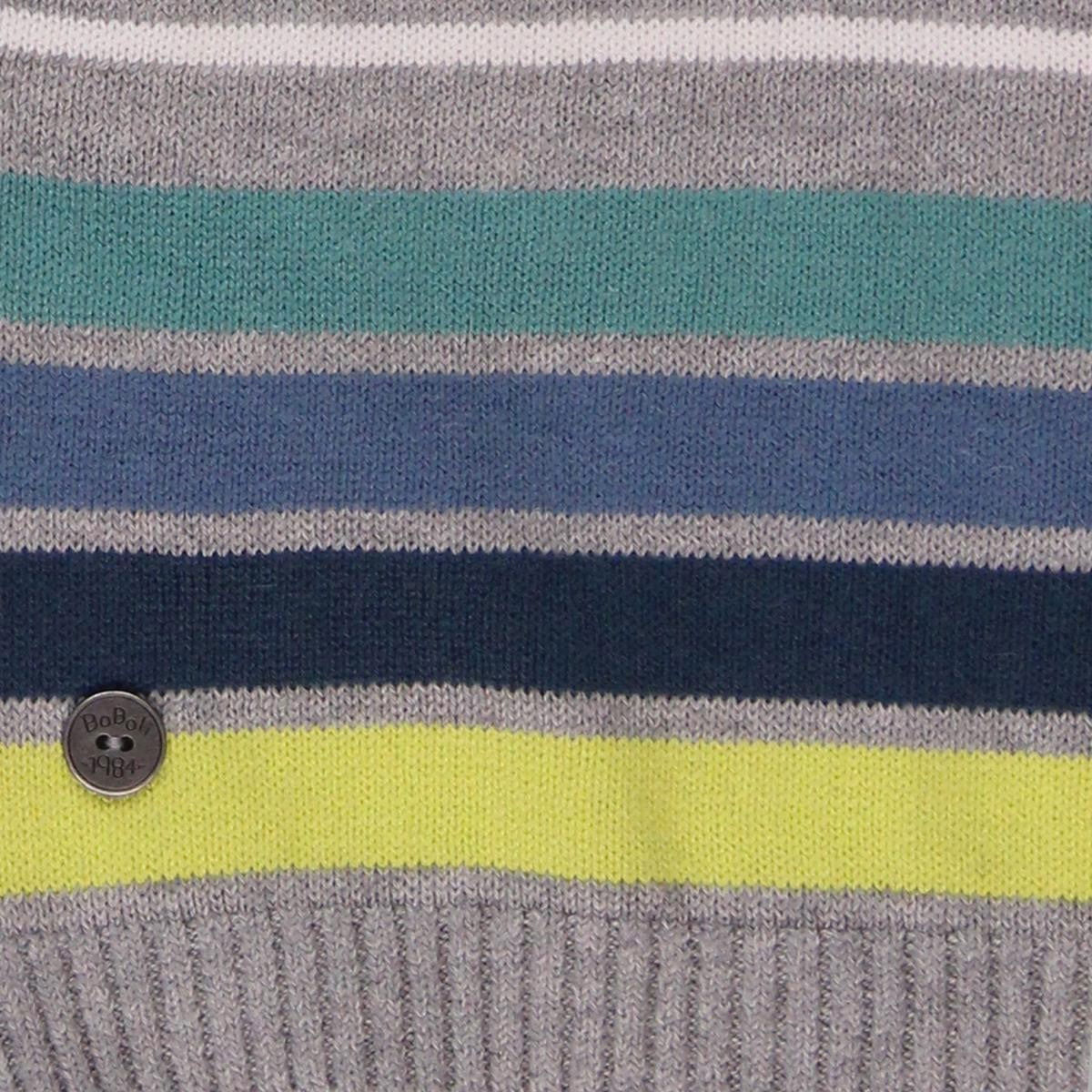 Boboli 304096_8034 sweter pasy kolor szary - - #tag1# - #tag2# - #tag3# - #tag4#
