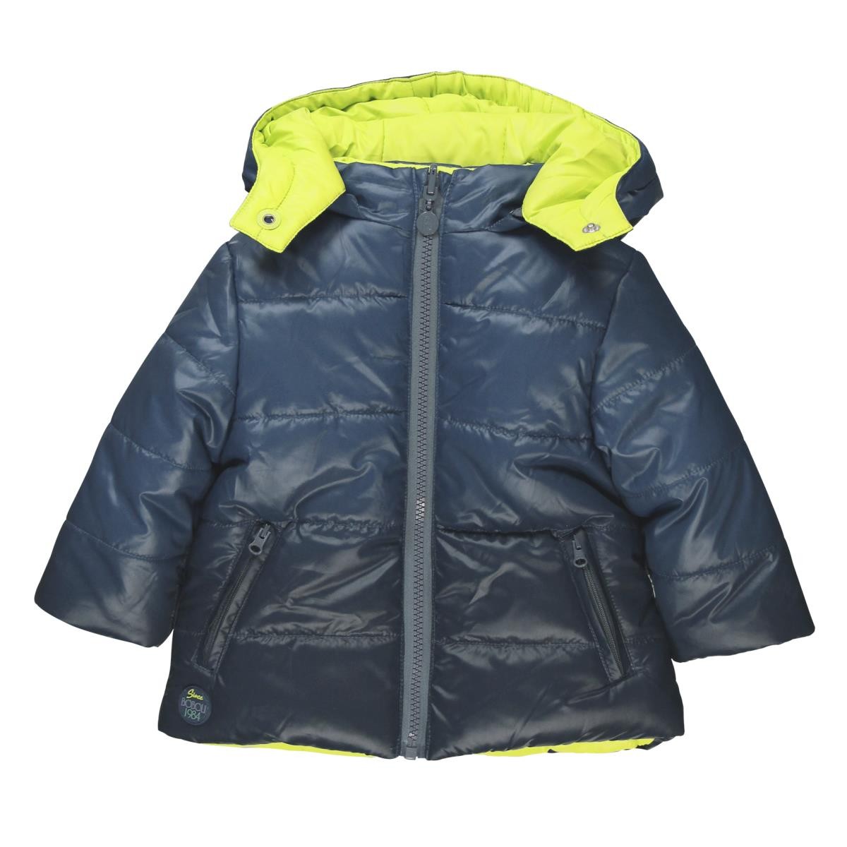 Boboli 304120_2390 kurtka dwustronna kolor granat/żółty - - #tag1# - #tag2# - #tag3# - #tag4#