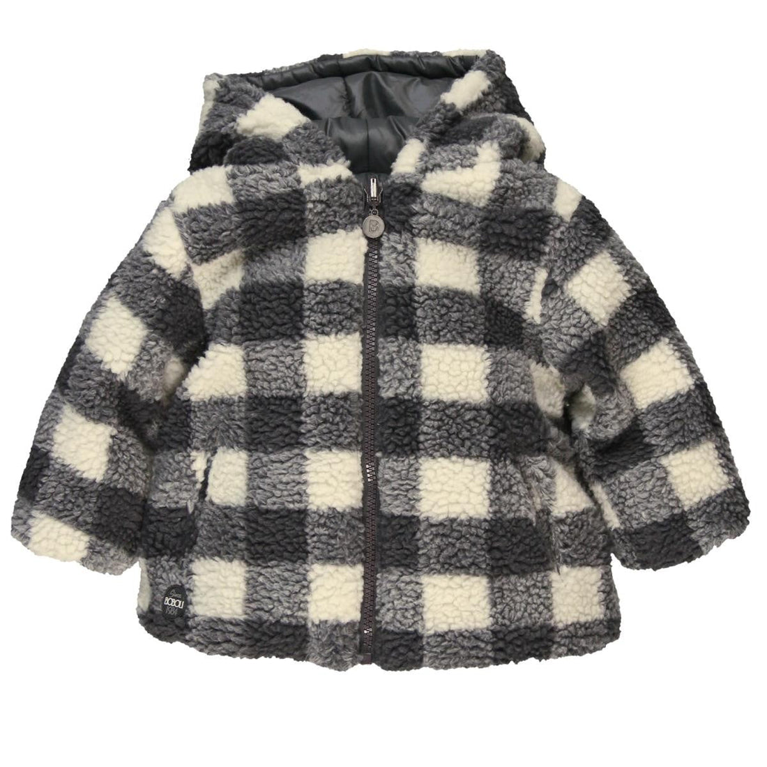 Boboli 344090_9615 kurtka dwustronna kolor szary -  - #tag1# - #tag2# - #tag3# - #tag4#