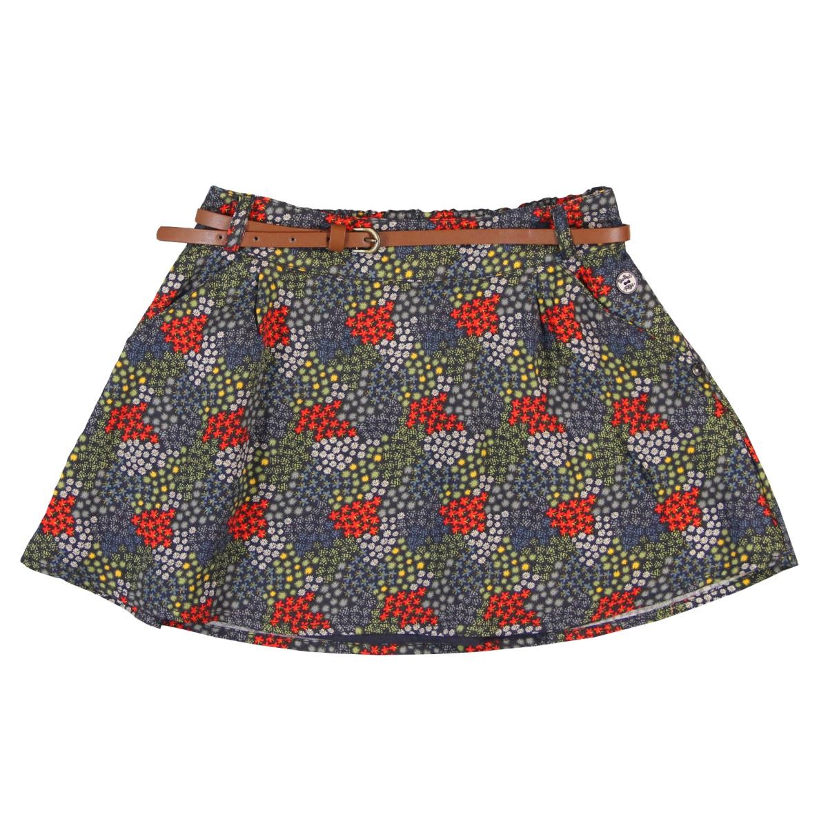 Boboli 444068_9524 spódnica z paskiem kolor granat - - #tag1# - #tag2# - #tag3# - #tag4#