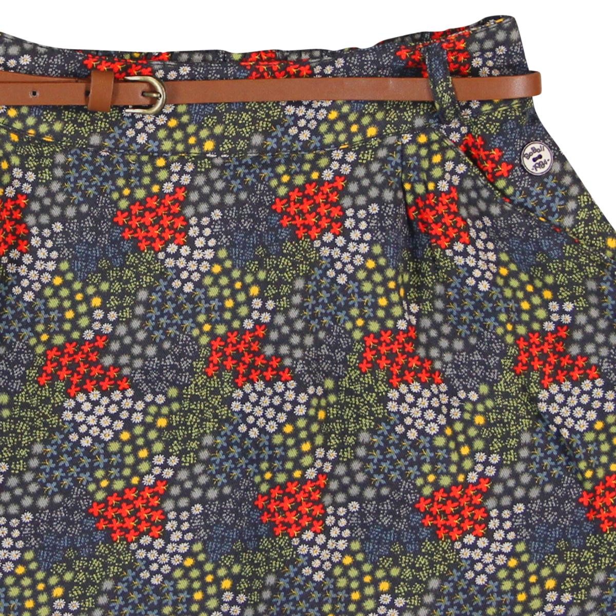 Boboli 444068_9524 spódnica z paskiem kolor granat - - #tag1# - #tag2# - #tag3# - #tag4#