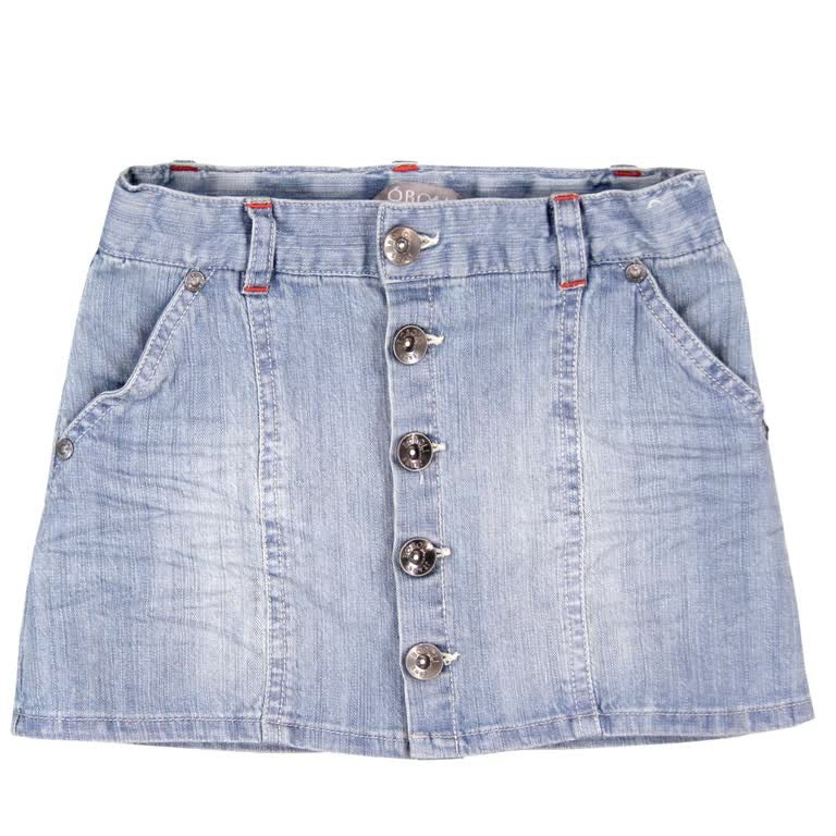 Boboli 453103-BLEACH Spódnica kolor jasny niebieski - - #tag1# - #tag2# - #tag3# - #tag4#