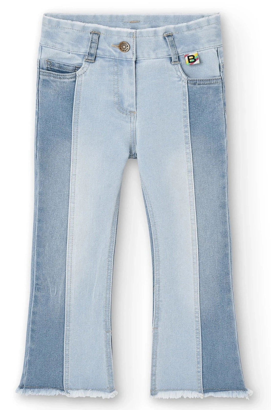 Boboli 456027-BLEACH Spodnie dzwony dziewczynka kolor niebieski -  - #tag1# - #tag2# - #tag3# - #tag4#