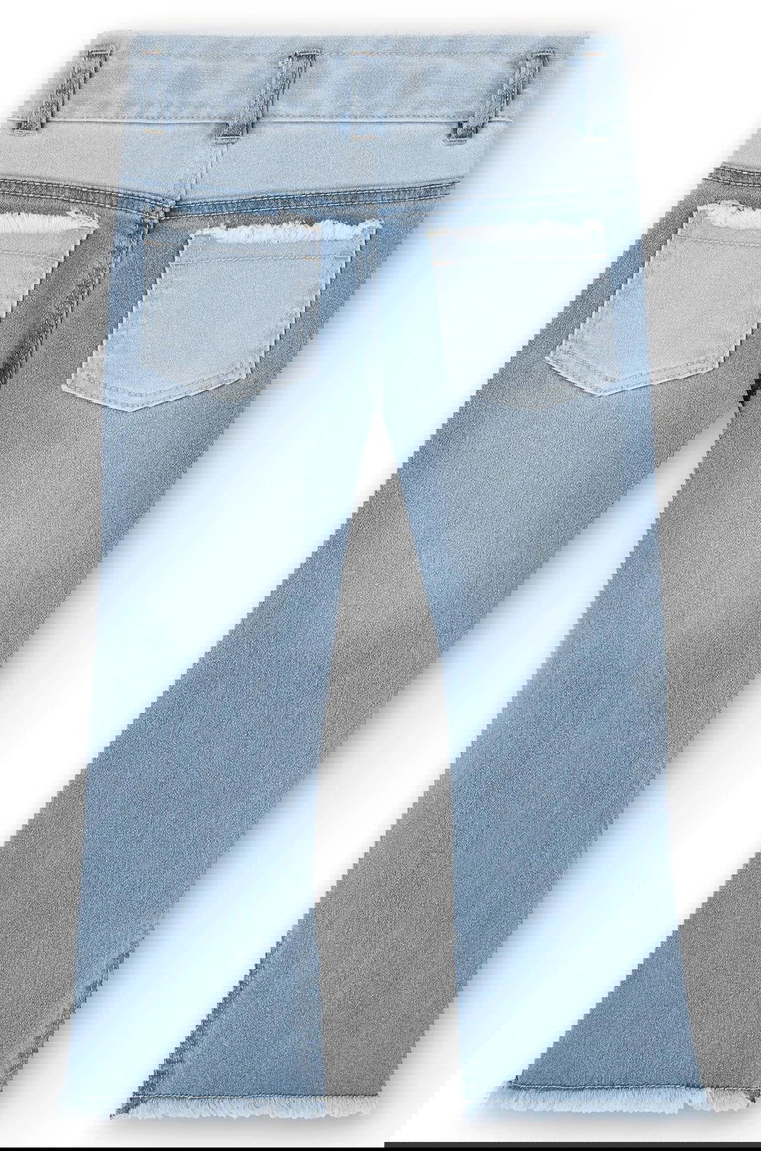 Boboli 456027-BLEACH Spodnie dzwony dziewczynka kolor niebieski -  - #tag1# - #tag2# - #tag3# - #tag4#