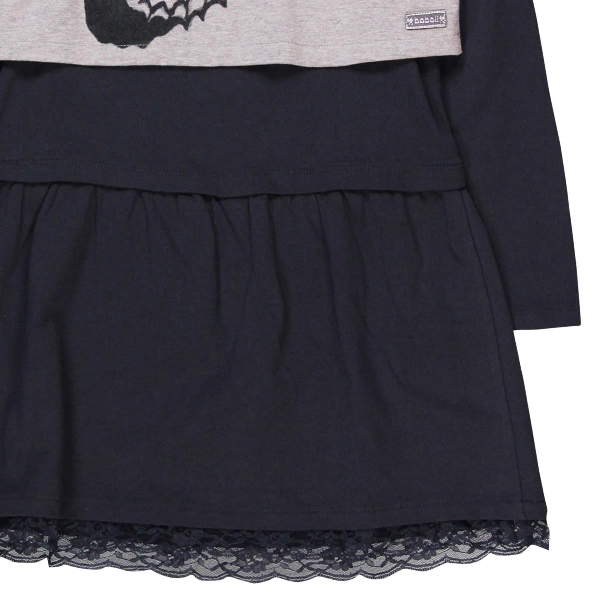 Boboli 464082_8079 sukienka kolor szary -  - #tag1# - #tag2# - #tag3# - #tag4#