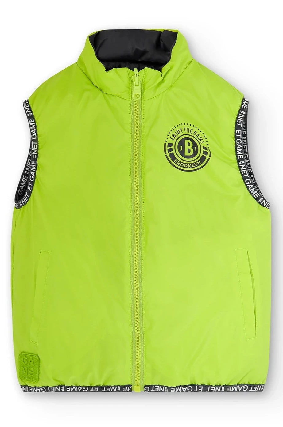 Boboli 506146-4527 Kamizelka dwustronna chłopiec kolor Limonka -  - #tag1# - #tag2# - #tag3# - #tag4#