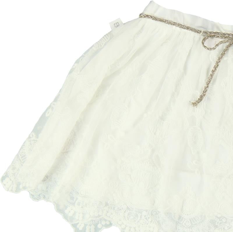 Boboli Spódnica koronka 721044-1111  kolor krem -  - #tag1# - #tag2# - #tag3# - #tag4#